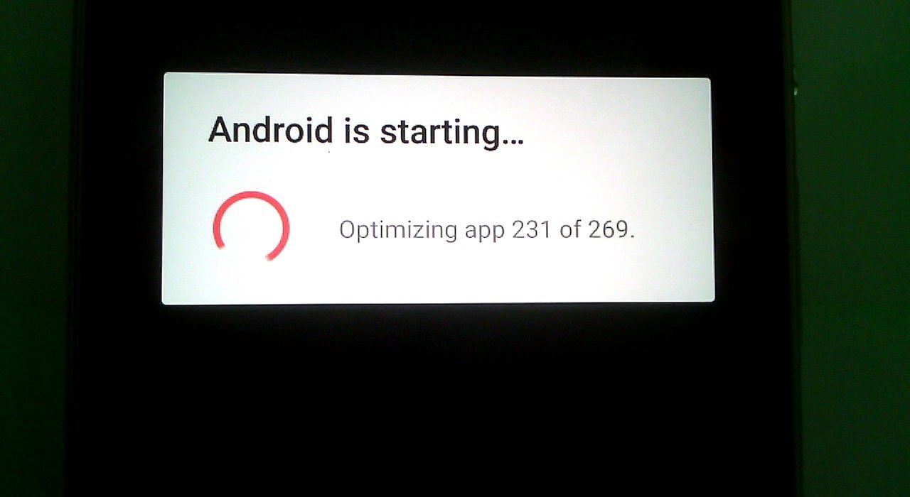 résoudre « Android démarre » suivi d'une optimisation de l'application